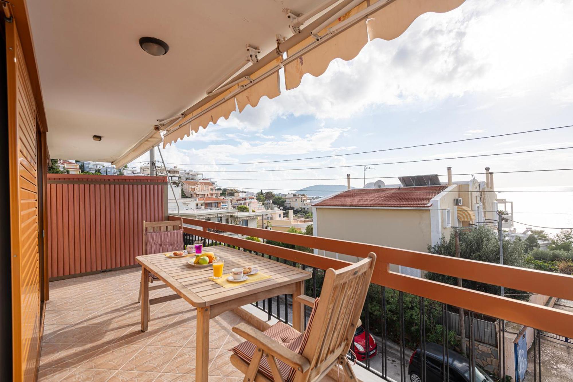 Sea View Apartment 100M From The Beach Saronida Exterior foto