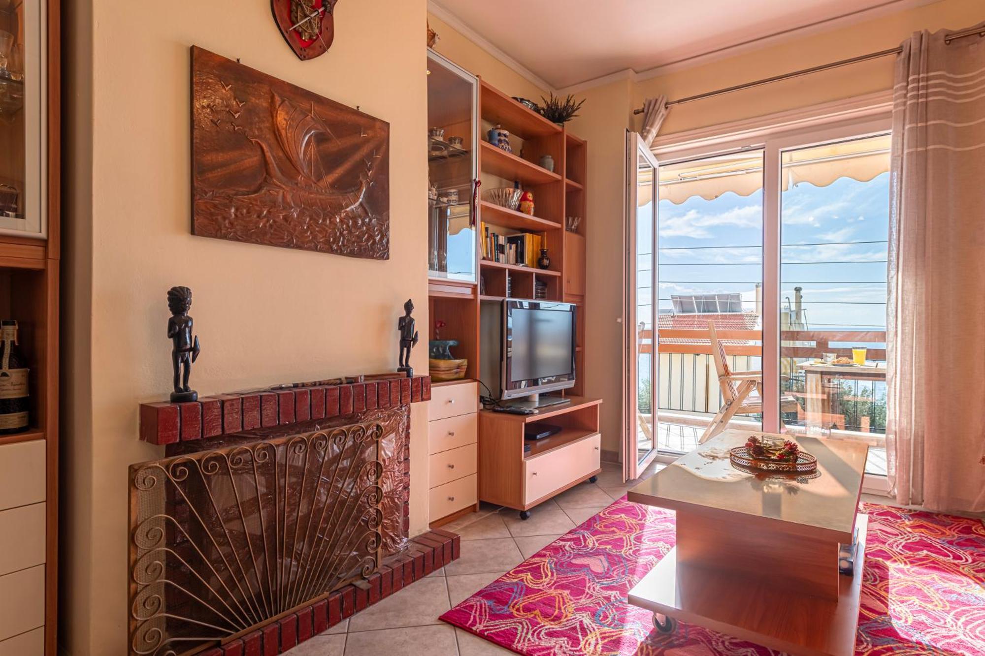 Sea View Apartment 100M From The Beach Saronida Exterior foto
